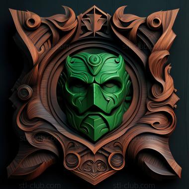 3D модель Игра Зеленый Фонарь Восстание охотников за людьми (STL)